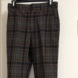 Unisex plaid pants